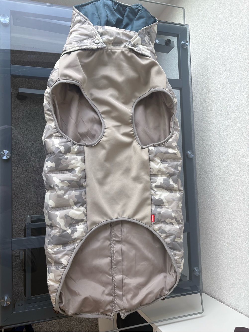 Reddy PrimaLoft Insulated Camo Hooded Dog Jacket / Puffer Coat Size 3XL